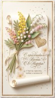 открытка 8 Марта